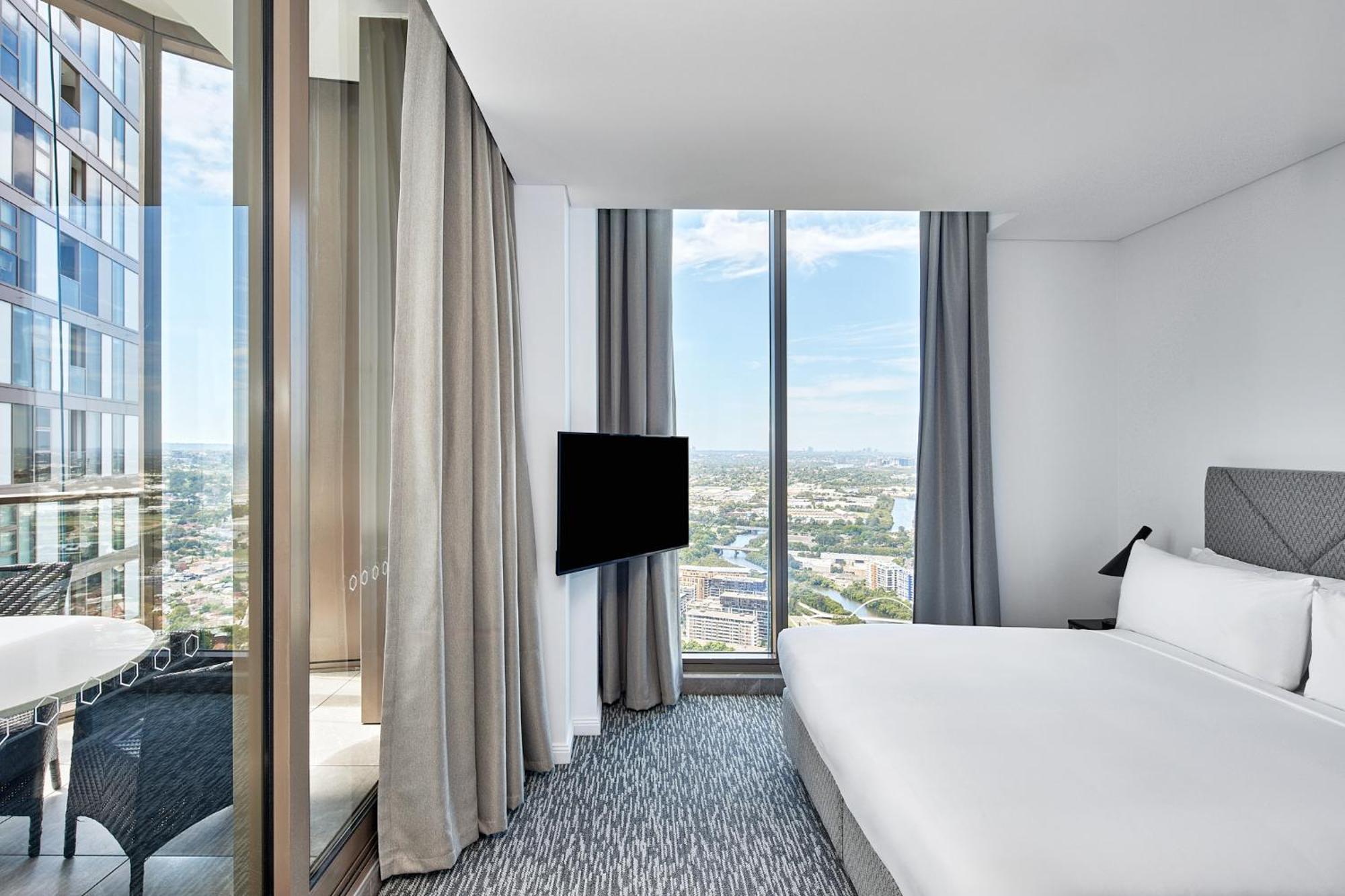 Meriton Suites George Street, Parramatta Sidney Exterior foto