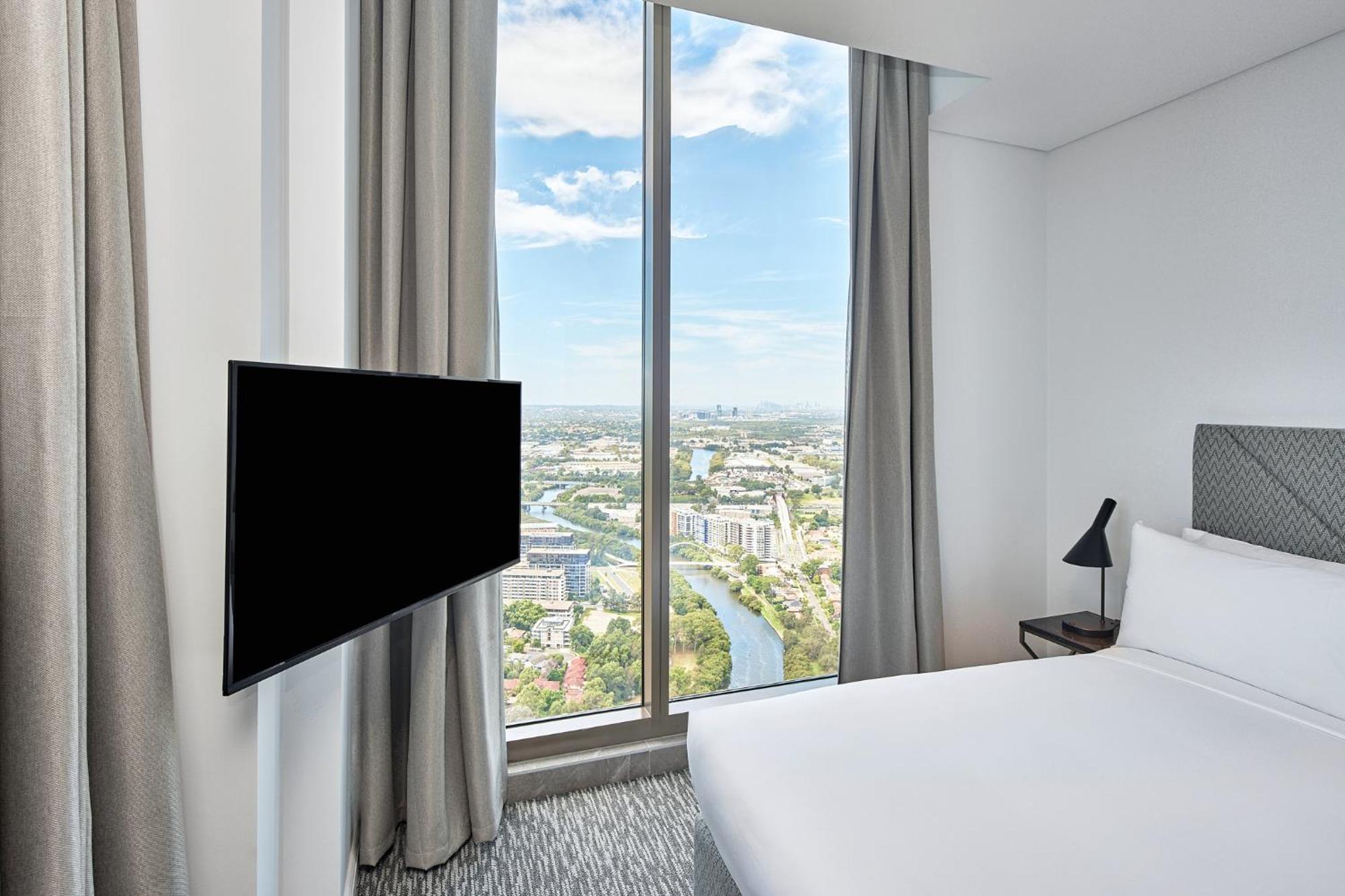 Meriton Suites George Street, Parramatta Sidney Exterior foto